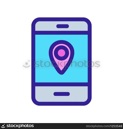 Taxi location icon vector. Thin line sign. Isolated contour symbol illustration. Taxi location icon vector. Isolated contour symbol illustration