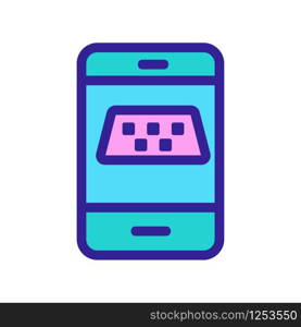 Taxi phone icon vector. Thin line sign. Isolated contour symbol illustration. Taxi phone icon vector. Isolated contour symbol illustration