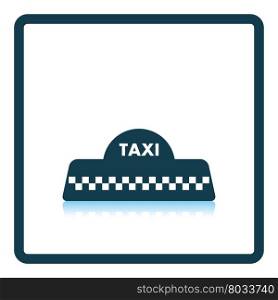 Taxi roof icon. Shadow reflection design. Vector illustration.