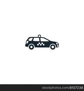 Taxi service creative icon filled from services Vector Image