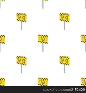 Taxi sign pattern seamless background texture repeat wallpaper geometric vector. Taxi sign pattern seamless vector
