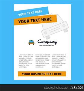 Taxi Title Page Design for Company profile ,annual report, presentations, leaflet, Brochure Vector Background