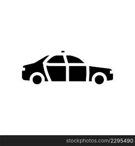taxi transport glyph icon vector. taxi transport sign. isolated contour symbol black illustration. taxi transport glyph icon vector illustration