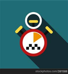 Taximeter icon. Flat illustration of taximeter vector icon for web. Taximeter icon, flat style