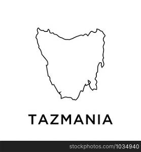 Tazmania map icon design trendy