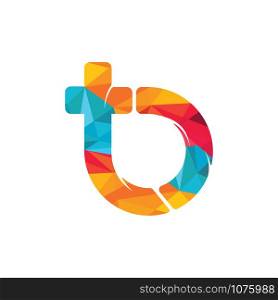 TB Letter logo design. Initial letter T and B vector logo design.