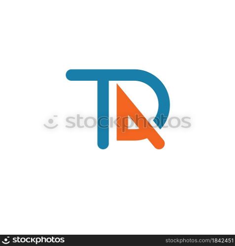 TD,TDA or TDR letter logo icon illustration vector design