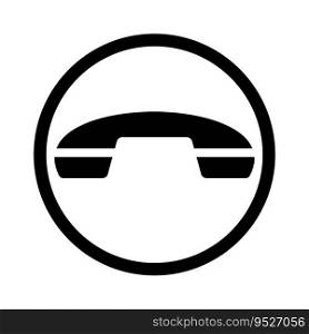 Te≤pho≠comμnication symbol icon vector design illustration