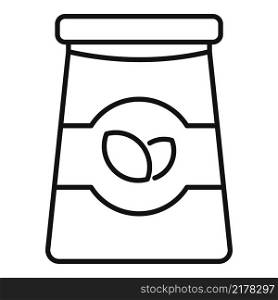 Tea bag icon outline vector. Herbal drink. Water breakfast. Tea bag icon outline vector. Herbal drink
