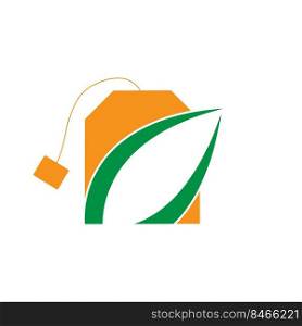 tea bag logo illustration design
