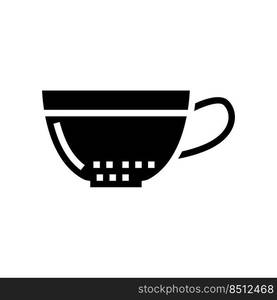 tea beverage drink glyph icon vector. tea beverage drink sign. isolated symbol illustration. tea beverage drink glyph icon vector illustration