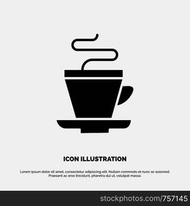 Tea, Cup, Coffee, Indian solid Glyph Icon vector