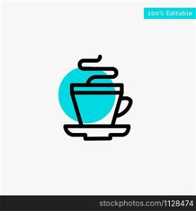 Tea, Cup, Coffee, Indian turquoise highlight circle point Vector icon