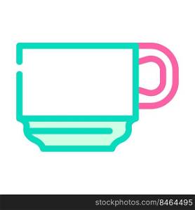 tea cup color icon vector. tea cup sign. isolated symbol illustration. tea cup color icon vector illustration