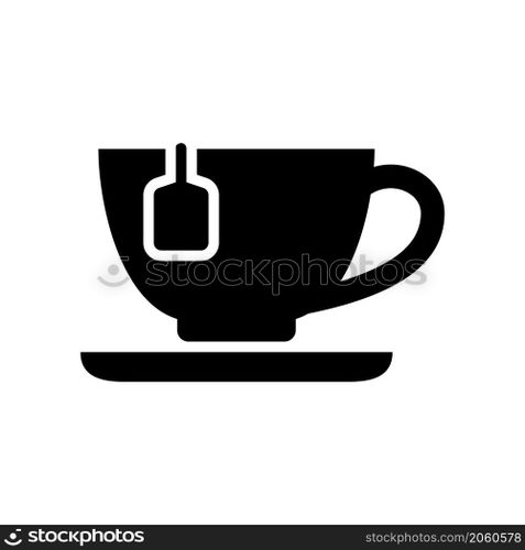 tea cup icon vector solid style