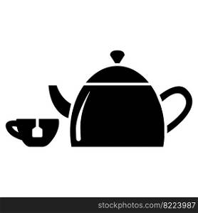 Tea drink icon vector design template