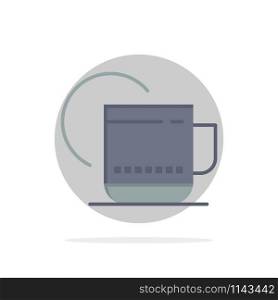 Tea, Hot, Hotel, Service Abstract Circle Background Flat color Icon