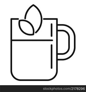 Tea icon outline vector. Drink cup. Hot herbal. Tea icon outline vector. Drink cup
