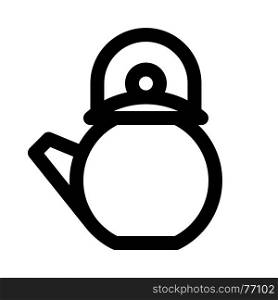 tea kettle, icon on isolated background