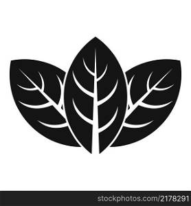 Tea leaf icon simple vector. Hot drink. Herbak water. Tea leaf icon simple vector. Hot drink