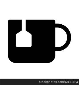 tea mug, icon on isolated background,
