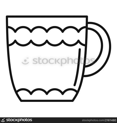 Tea mug icon outline vector. Hot cup. Ceramic drink. Tea mug icon outline vector. Hot cup