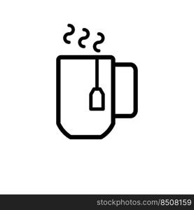 tea mug icon vector template