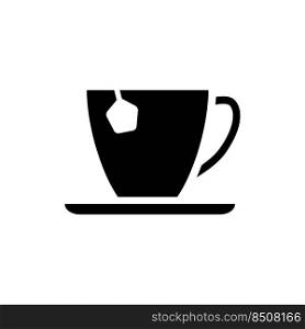 tea mug icon vector template