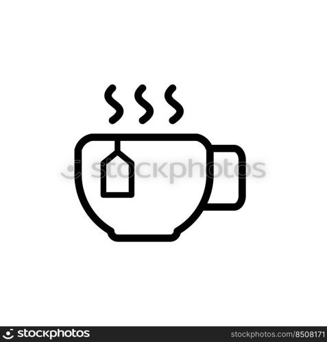 tea mug icon vector template