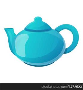 Tea pot icon. Cartoon of tea pot vector icon for web design isolated on white background. Tea pot icon, cartoon style