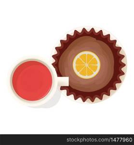 Tea time icon. Isometric illustration of tea time vector icon for web. Tea time icon, isometric style