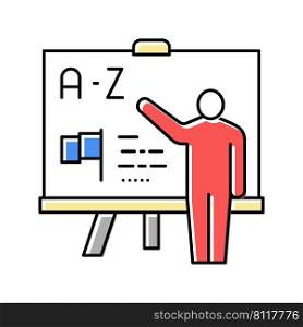 teacher english color icon vector. teacher english sign. isolated symbol illustration. teacher english color icon vector illustration