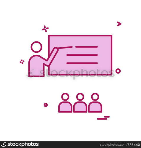 teacher student school icon vector design