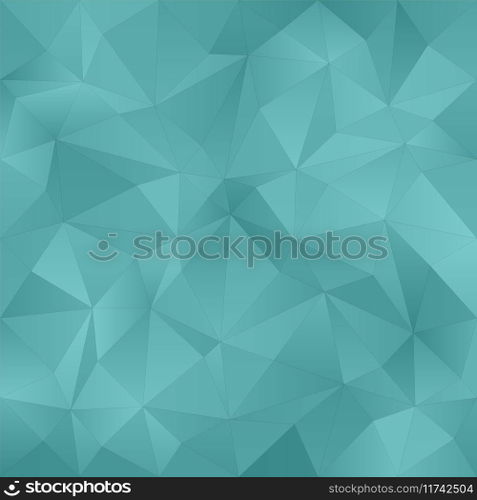 Teal irregular triangle pattern background Vector Image