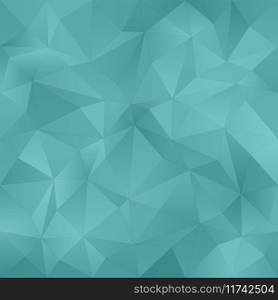 Teal irregular triangle pattern background Vector Image