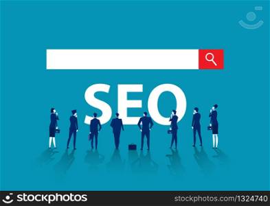 team business cooperation serch SEO internet banner for business web