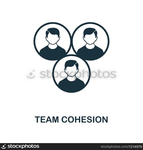 Team Cohesion creative icon. Simple element illustration. Team Cohesion concept symbol design from project management collection. Can be used for mobile and web design, apps, software, print.. Team Cohesion icon. Monochrome style icon design from project management icon collection. UI. Illustration of team cohesion icon. Ready to use in web design, apps, software, print.