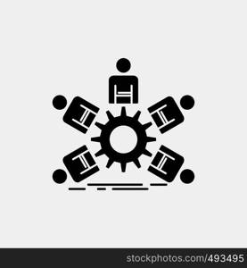 team, group, leadership, business, teamwork Glyph Icon. Vector isolated illustration. Vector EPS10 Abstract Template background