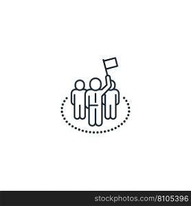 Team leader creative icon from business icons Vector Image
