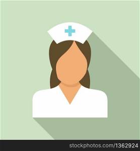Team nurse icon. Flat illustration of team nurse vector icon for web design. Team nurse icon, flat style