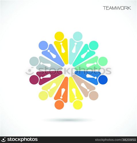 Team Partners Friends sign design vector template.