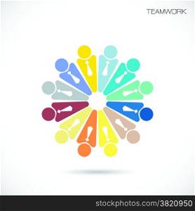 Team Partners Friends sign design vector template.