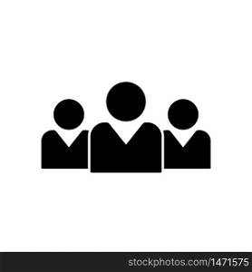 Team people vector silhouette icon. Squad of people black icon. Community business concept. Social unity or diversity symbol. Flat simple squad team logo. Club unity people. vector isolated background. Team people vector silhouette icon. Squad of people black icon. Community business concept. Social unity or diversity symbol. Flat simple squad team logo. Club unity people. vector background