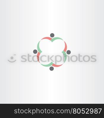 teamwork concept people business symbol design