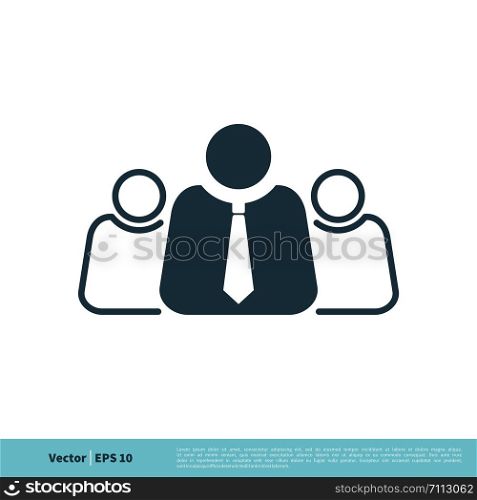 Teamwork, Friendship, Partnership, Leadership, Employee Icon Vector Logo Template Illustration Design. Vector EPS 10.