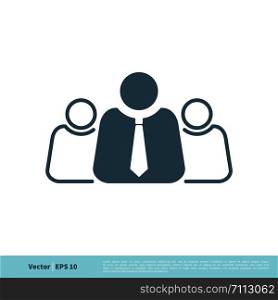 Teamwork, Friendship, Partnership, Leadership, Employee Icon Vector Logo Template Illustration Design. Vector EPS 10.
