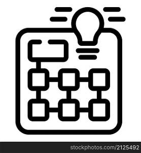 Teamwork idea icon outline vector. Office success. Work job. Teamwork idea icon outline vector. Office success