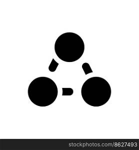 Teamwork improvement black glyph ui icon. Project management. Cooperation. User interface design. Silhouette symbol on white space. Solid pictogram for web, mobile. Isolated vector illustration. Teamwork improvement black glyph ui icon