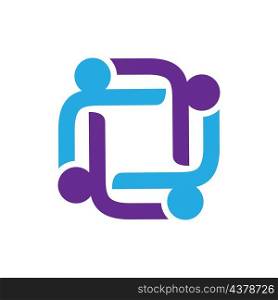 Teamwork logo images illustration design