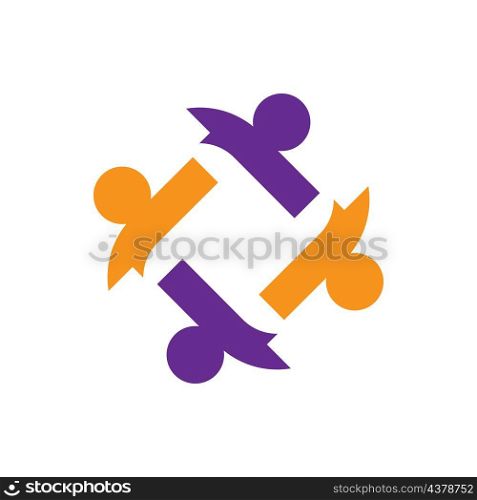 Teamwork logo images illustration design